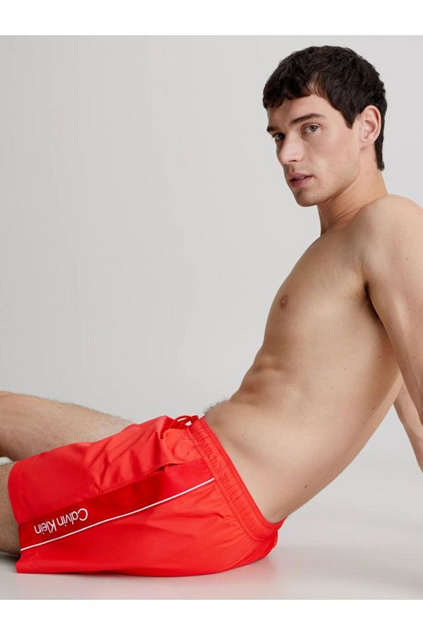 Calvin Klein Red Men s Swimsuit Shorts Logo Detailed Trendyol