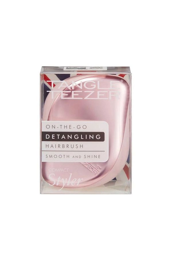 Tangle Teezer-فرشاة شعر كومباكت ستايلر باللون الوردي غير اللامع 1