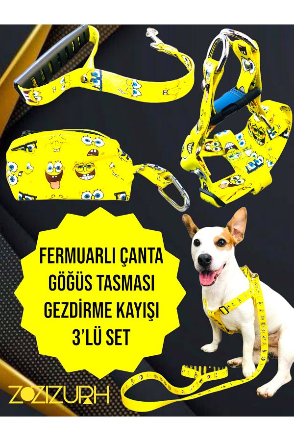 z zizuph-Dog Collar and Leash with Bag Set of 3 1