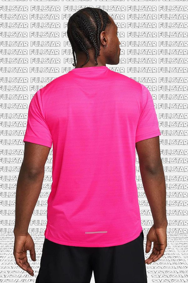 Dri fit miler t shirt pink deals