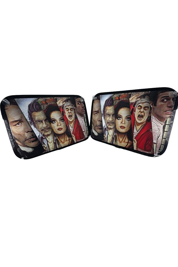 TKY-Green Pine Printed Side Window Curtain Accessory - Dimensions Suitable for Side Windows of All Cars 1