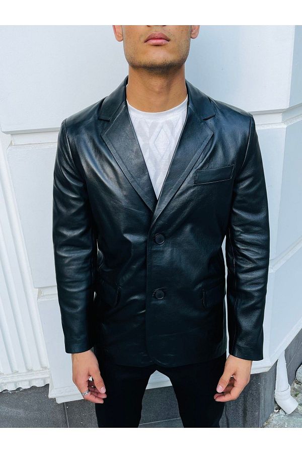 tahiro lu deri 1987 Wilson Men s Black Blazer Leather Jacket Trendyol