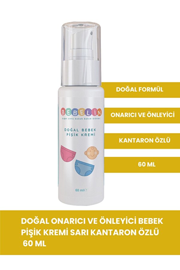 Bebelin Doğal Bebek Pişik Kremi 60 Ml. Kantaron Özlü Onarıcı Ve Önleyici Pişik Kremi