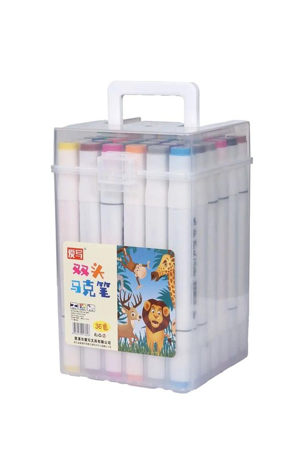 NaSaDAN-36 Pcs Double Ended Touch Marker Art Design Boxed Marker Pen Set Boxed 1