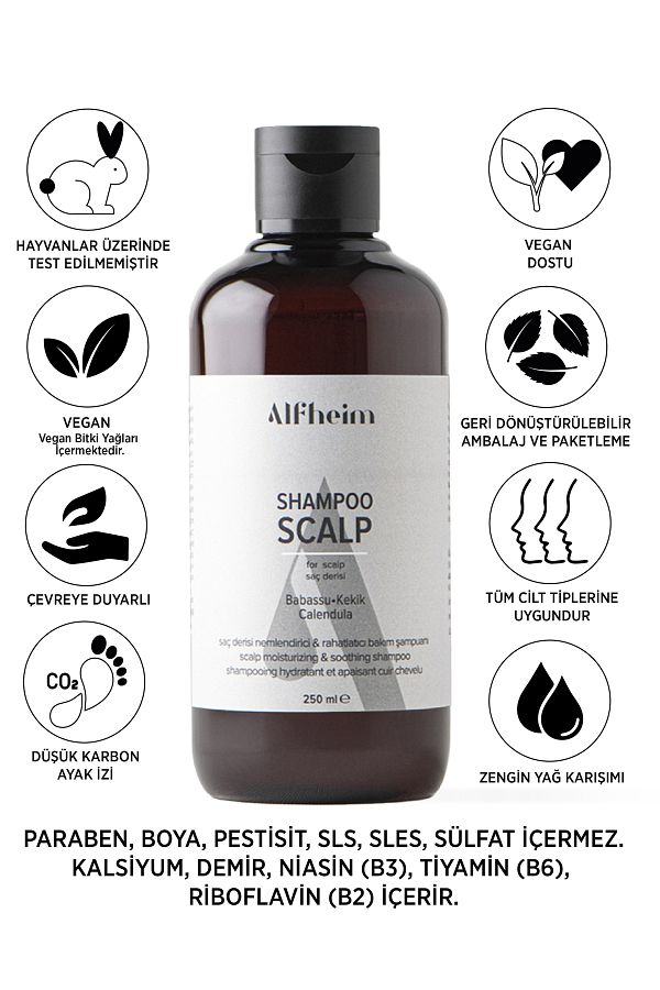 Alfheim-250 ml Shampoo - Prevents Dryness and Itching Fungal, for Scalp Problems 1