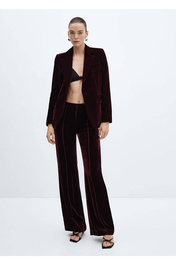 Mango velvet jacket hotsell