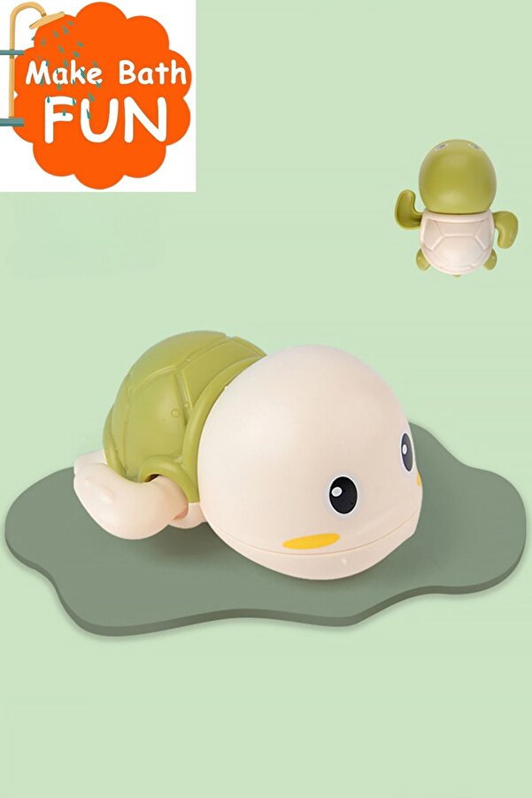 CARA CARO Kurmalı El Göz Gelişimini Destekleyen Bebek Su Oyunu Kaplumbağa Banyo Arkadaşı Suda Yüzen Oyuncak