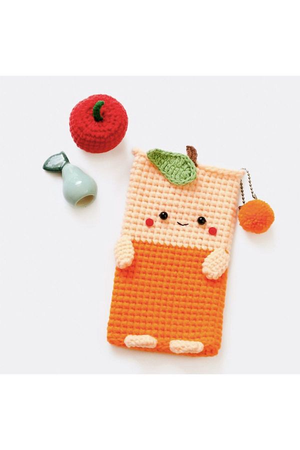 AFRALYAHOME-amigurumi wallet, knitted phone wallet, figure phone wallet, knitted phone bag 1