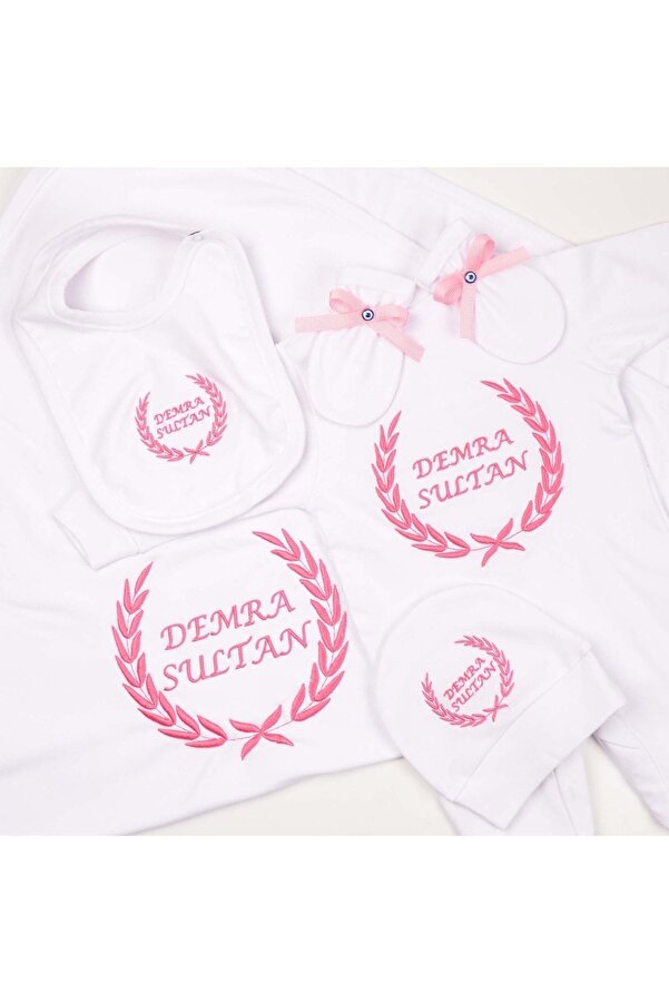 Bebek Çikolatası Kız Bebek Yenidoğan Hastane Çıkışı Seti 5 'li