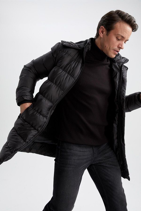 DeFacto-Slim Fit Pufferjacke mit Kapuze - Y7149az22wn 1