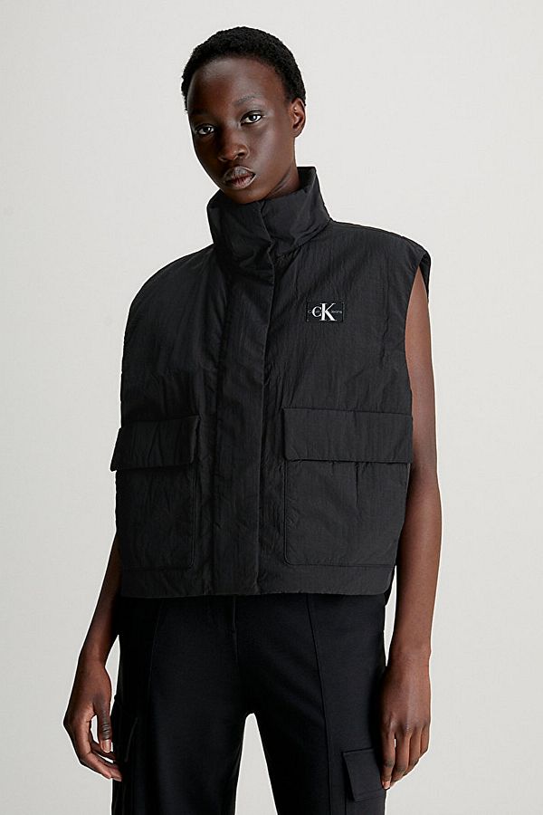 Calvin Klein Women s Black Vest with Brand Logo Suitable for Daily Use J20j222592 Beh Trendyol