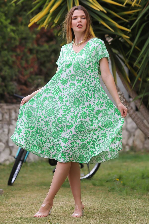 Light green casual dress discount