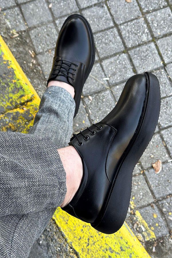 BIG KING Black Thick Sole Men s Classic Shoes