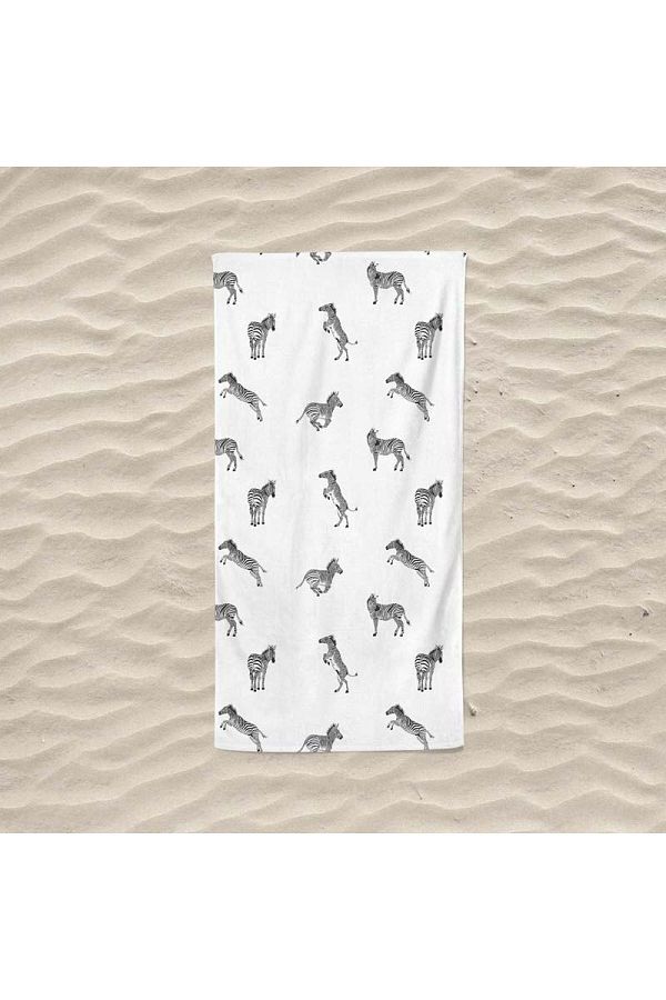 Evmila-Digital Printed Multiple Zebra Sea and Beach Towel 1