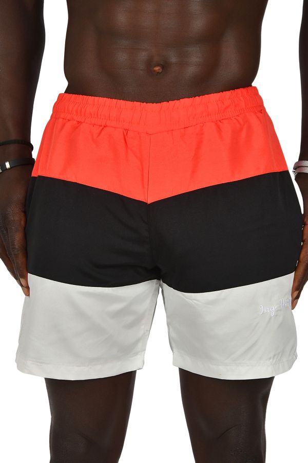DeepSEA-Pomegranate Flower Patterned Men's Sea Shorts - Fast Drying, Lined, Segmented2403002 1