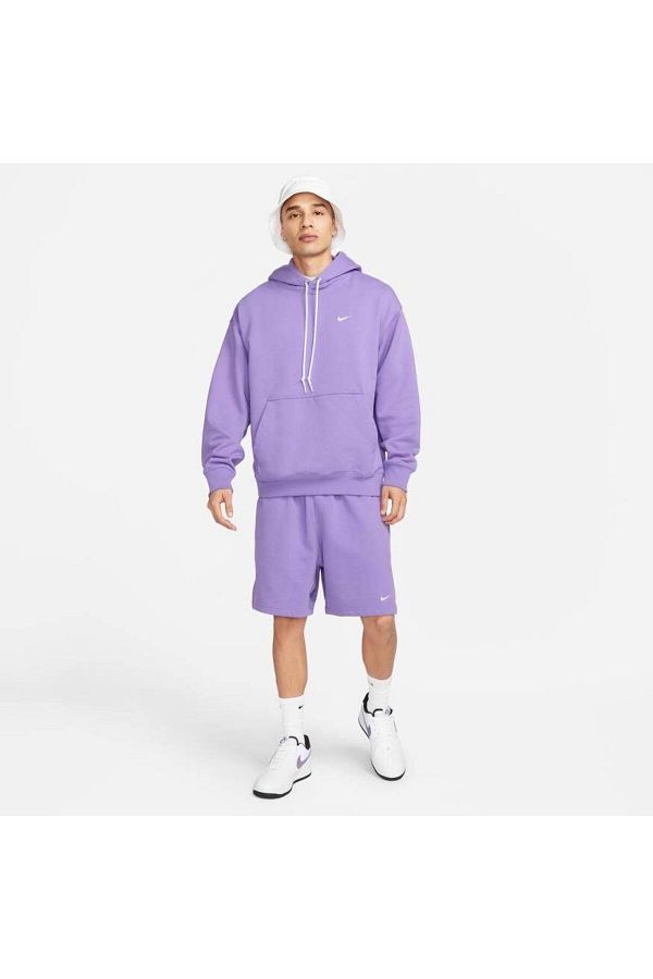 Nike Lilac Men s Sweatshirt Solo Swoosh French Terry Pullover Hoodie Trendyol