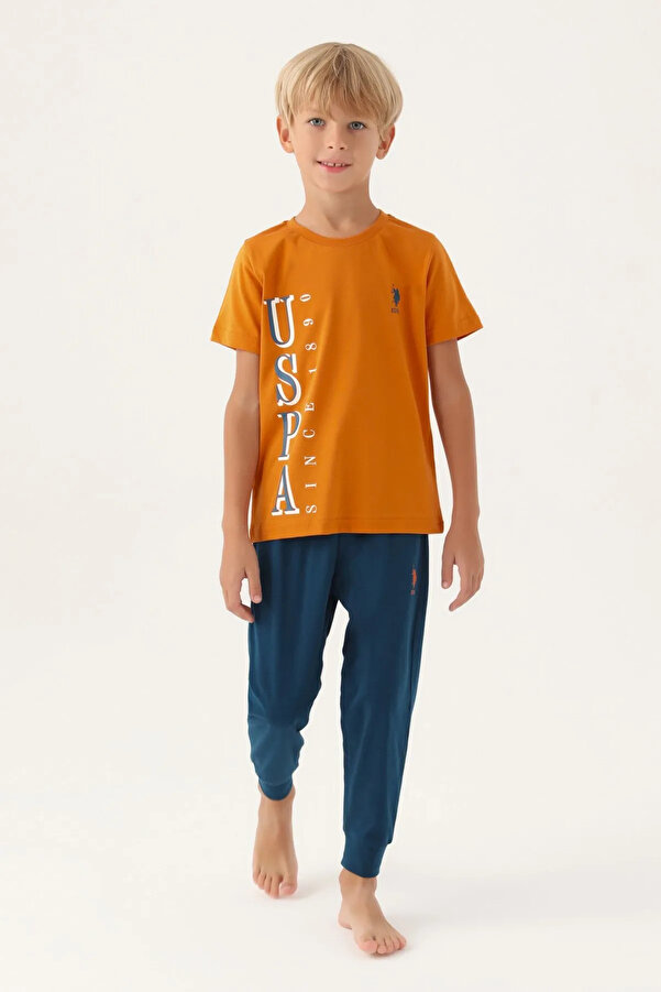 U.S. Polo Assn. Erkek Çocuk, Lisanslı, USPA, Lacivert, T-shirt 2'li Takım