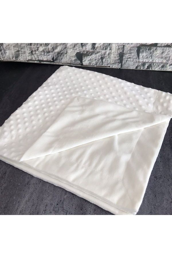 White minky blanket hotsell