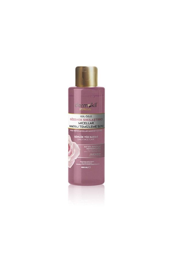 Dermokil-Rose Extract Pore Firming Micellar Makeup Cleansing Water 400 ml8697916011194 1