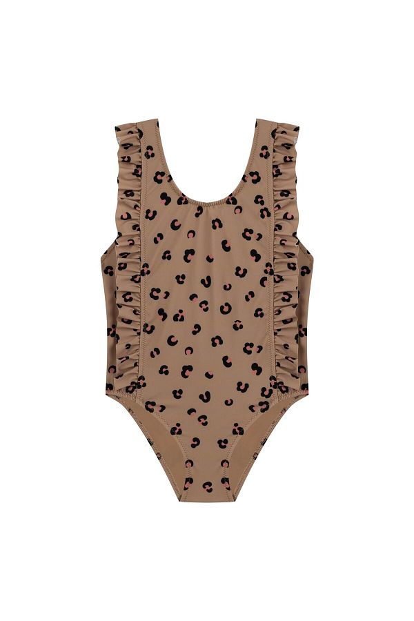 AQUELLA-Girl's Leopard Pattern Swimsuit 1