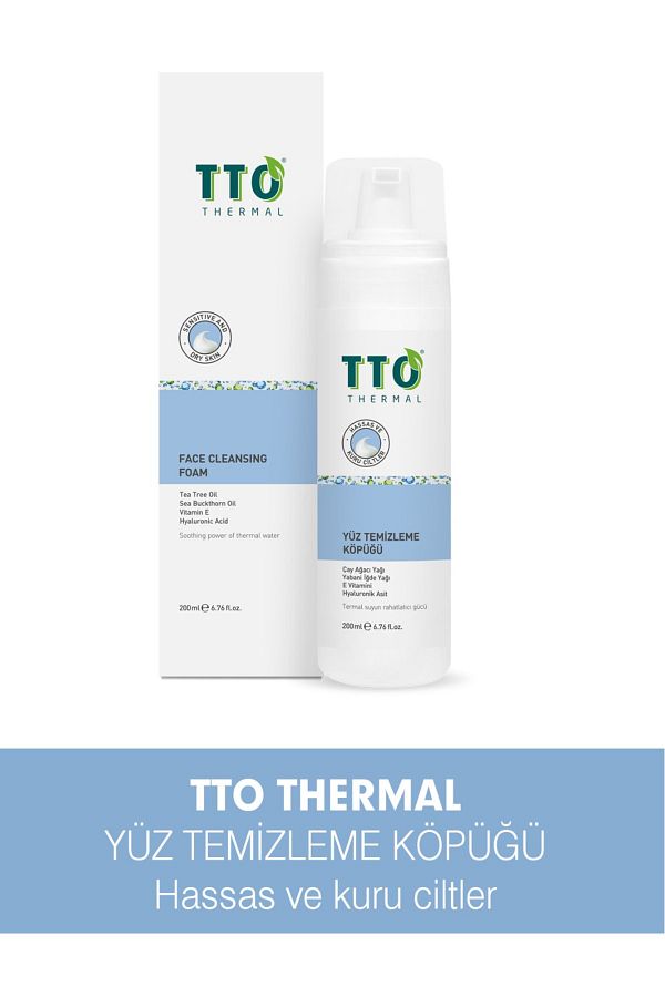 TTO-Thermal Tea Tree Extract Facial Cleansing Foam 200ml 1