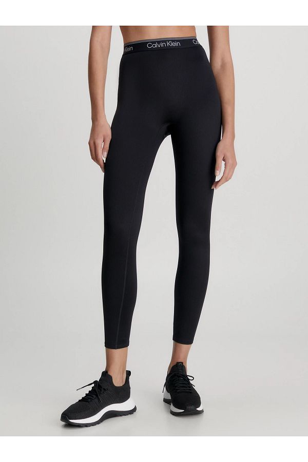Calvin Klein Women s Signed Elastic Waistband High Waisted Flexible Fabric Ease of Movement Black Leggings Trendyol