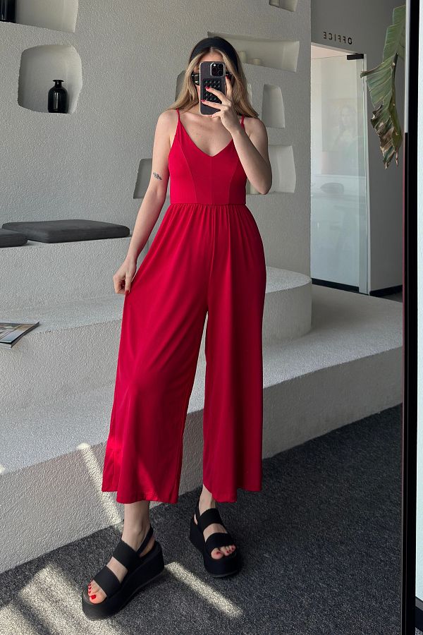 Red lycra jumpsuit clearance