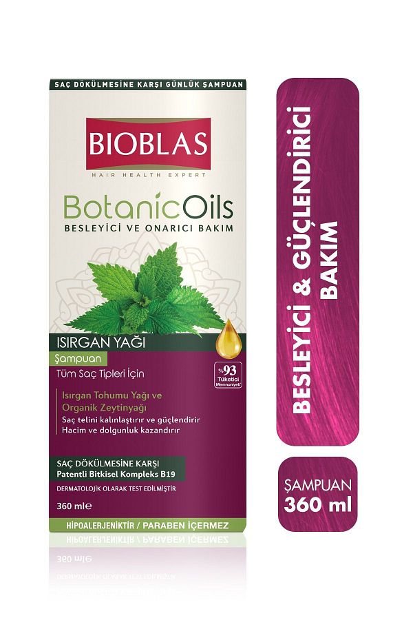 Bioblas-Botanical Oils 360 ml Nettle Oil Shampoo 1