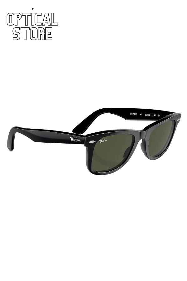 Ray Ban Unisex Sunglasses Rb 2140 901 50 22 Wayfarer Black Acetate Frame Green Glass Trendyol