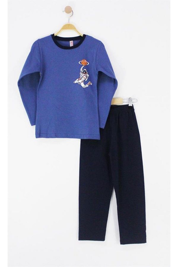 BOYS AND G RLS Astronaut Patterned Pajama Set Trendyol