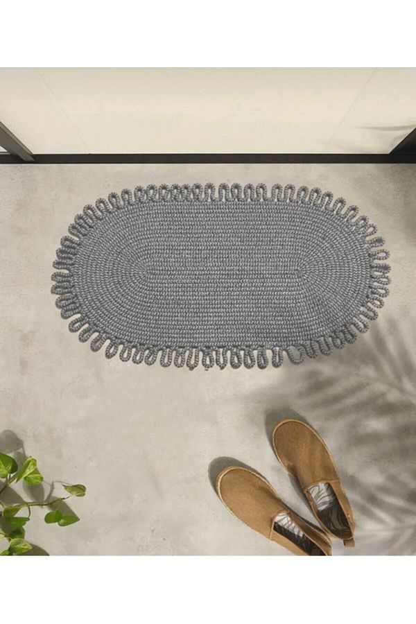 ModaCardin-Door Front Jute Wicker Mat - Toilet Seat and Countertop Design 1