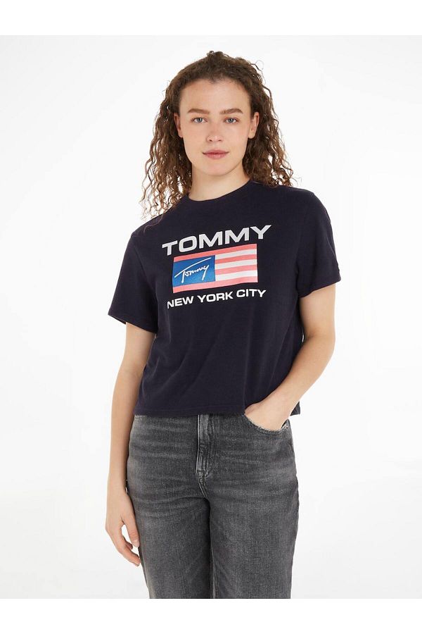 Tommy jeans navy t shirt outlet