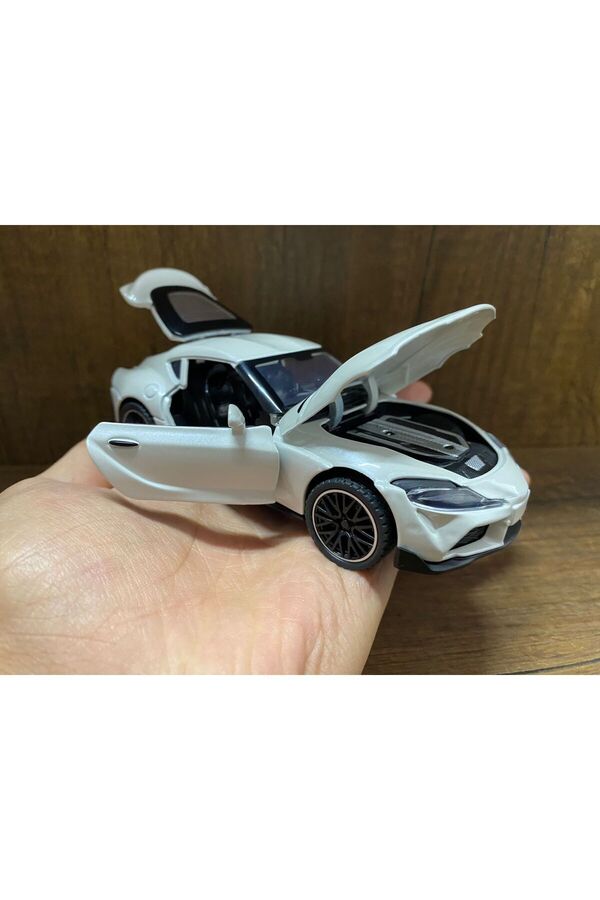 scntoys Toyota Araba Çek Bırak Model Araba 1:32 Oyuncak Toyota Supra Diecast Araba