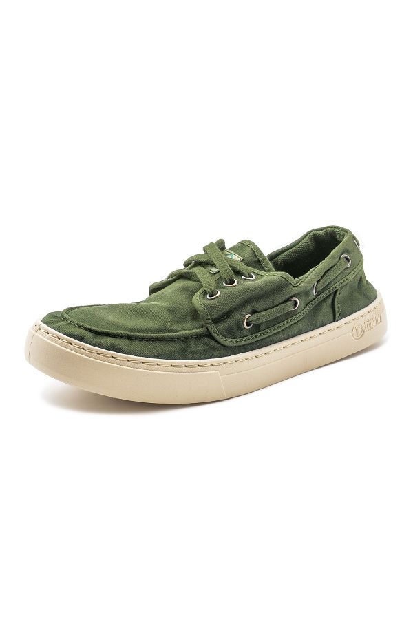 natural world-Pantofi pentru bărbați NAUTICO ENZIMATICO - Casual, 6603E-622, Natural World Kaki Enz 1