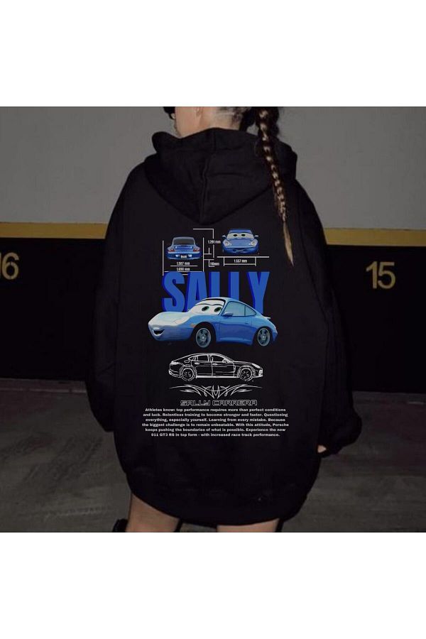 BUTICOR Rusteze Sally Unisex Black Sweatshirt Trendyol