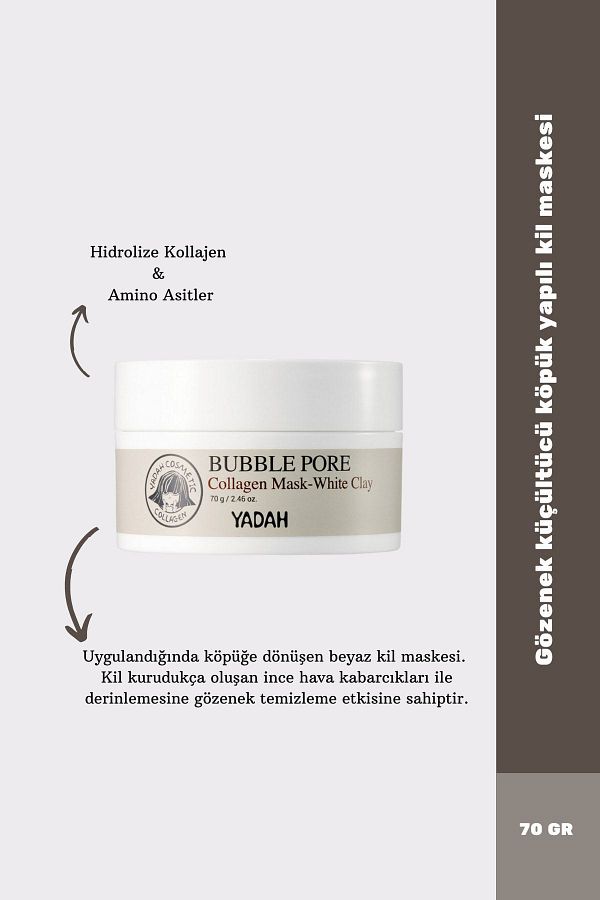 YADAH-Bubble Pore - Pore Mask with White Clay and Collagen 1