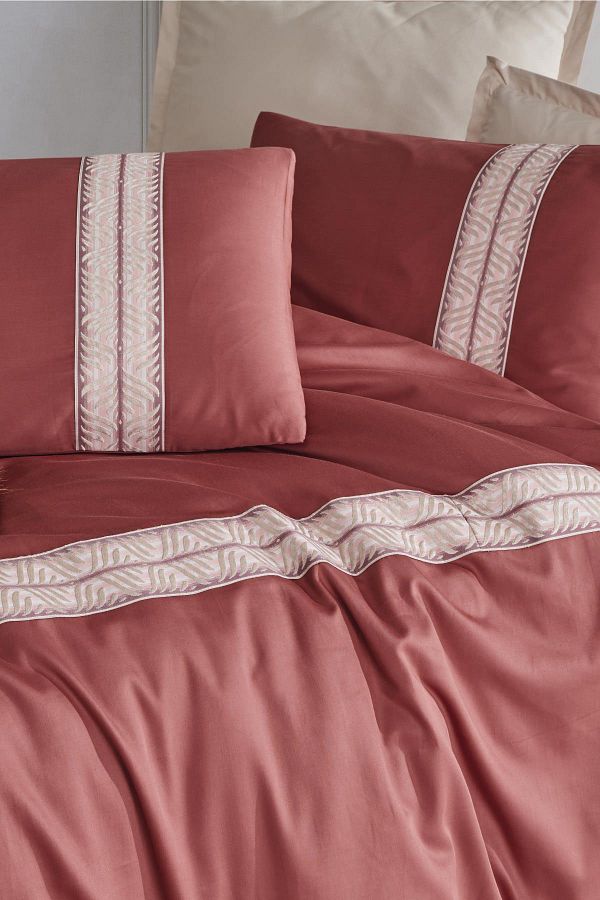 Zeynep Tekstil-Set cuvertură de pilota dublă Clasy - 100% bumbac, cu chenar 1
