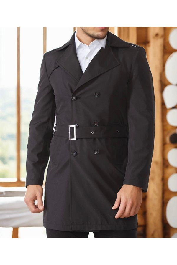 PLT Trench Coat Black Regular Trendyol