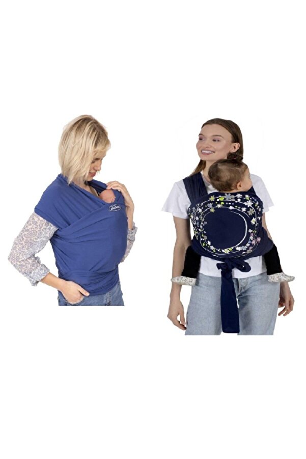 Sevi Bebe Bebek Taşıma Şalı Sling Art-562 Lacivert