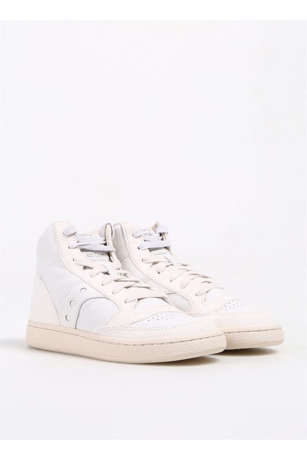 Saucony white leather sneakers clearance