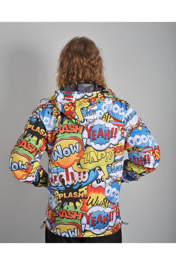 Utex Wow Colorful Special Design Raincoat Windbreaker Trendyol