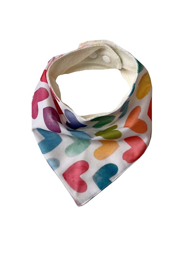 Lulunun Renkleri Sıvı Geçirmez Çift Yönlü Bebek Salya Fuları Ve Mama Önlüğü