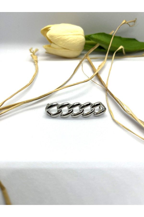 Butik Junisteps Silver Chain Shaped Metal Shoelaces Accessory Trendyol