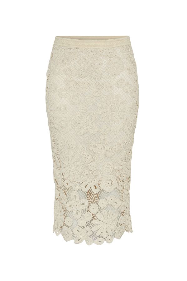 YAS.-YASLELU Midi Crochet Shirt Dress 1