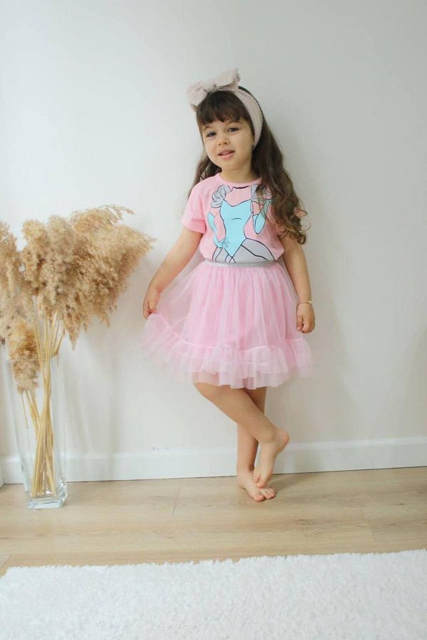 T shirt tulle dress discount