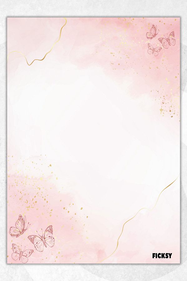 Ficksy-A5 Size Butterfly Note Paper - 50 Sheets Memopad Memo Pad To Do List 1