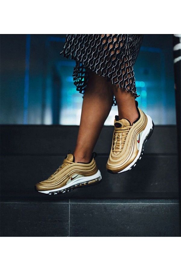 Nike Air Max 97 Gold Sneakers Trendyol