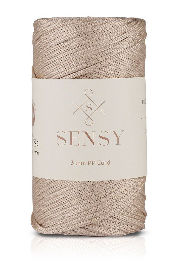 SENSY-3 Mm - 250 gr Polyester Macrame Thread Milk Coffee 120 M Polyester Macrame Thread Suppla Rope And Bag Thread 1