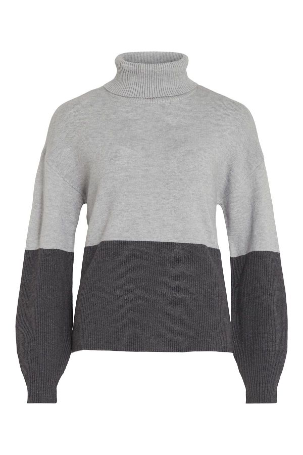 VILA-Strickpullover Colorblock 1