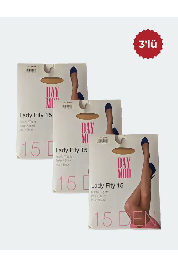DAYMOD ÇORAP-Day Mod Thin Pantyhose Size 3 Pack of 3 1